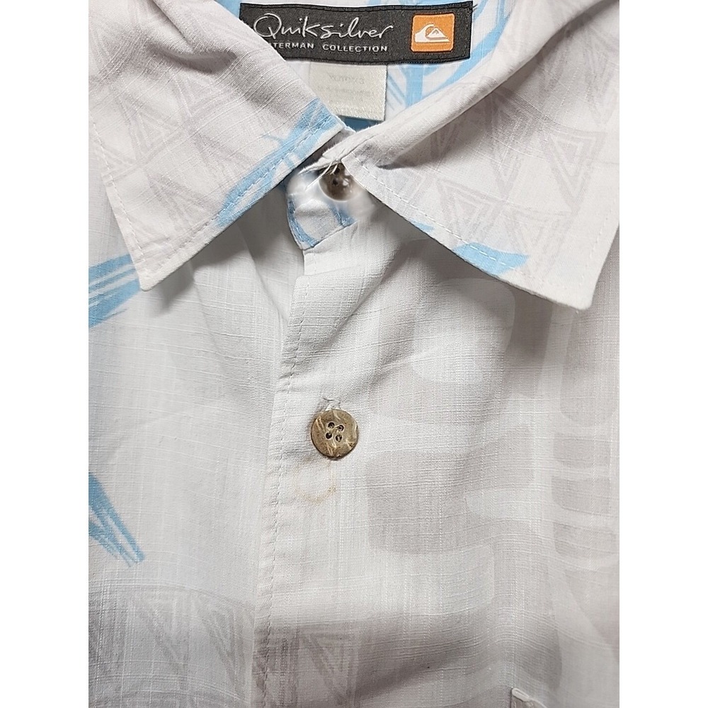 Quicksilver Waterman Collection Shirt Mens Xl Multicolor Fish Pattern Button Up - Picture 5 of 8